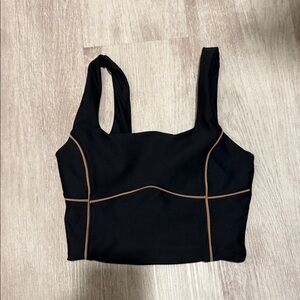 Athletic black tank top